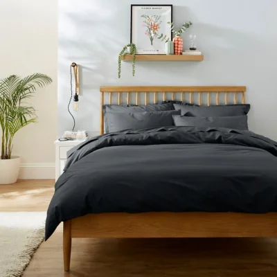 Dunelm Pure Cotton Plain Dye Duvet Cover