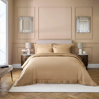 Dunelm Dorma Egyptian Cotton Sateen 800 Thread Count Duvet Cover Camel