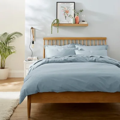 Dunelm Pure Cotton Plain Dye Duvet Cover