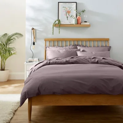 Dunelm Pure Cotton Plain Dye Duvet Cover