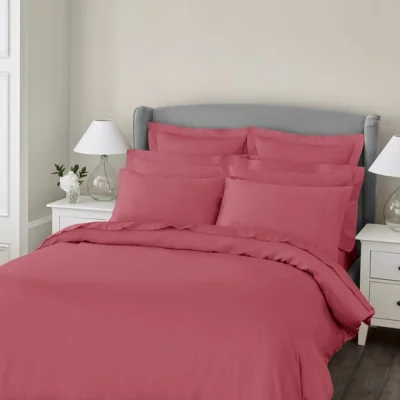 Dunelm Dorma 300 Thread Count 100% Cotton Sateen Slate Rose Duvet Cover Rose