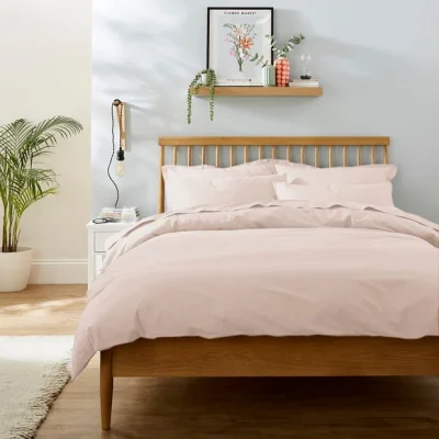 Dunelm Pure Cotton Plain Dye Duvet Cover
