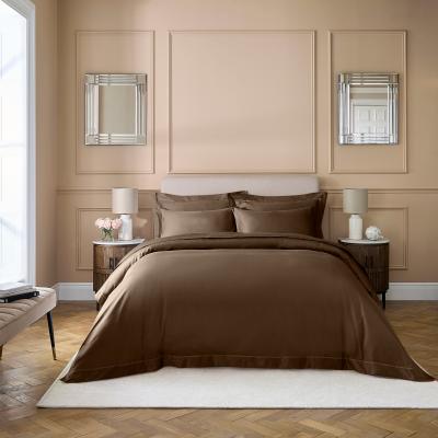 Dunelm Dorma Egyptian Cotton Sateen 800 Thread Count Duvet Cover Chocolate (Brown)