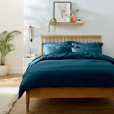 Dunelm Pure Cotton Plain Dye Duvet Cover