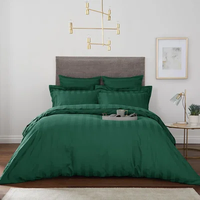 Dunelm Hotel Cotton 230 Thread Count Stripe Duvet Cover