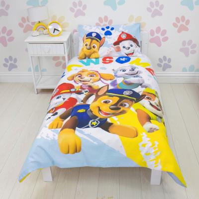 Dunelm Paw Patrol Splodge Toddler Duvet Cover and Pillowcase Set Blue