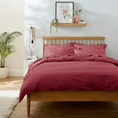 Dunelm Pure Cotton Plain Dye Duvet Cover