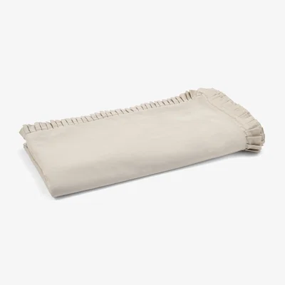 Feather & Black Florence Frill Duvet Cover, King - Natural