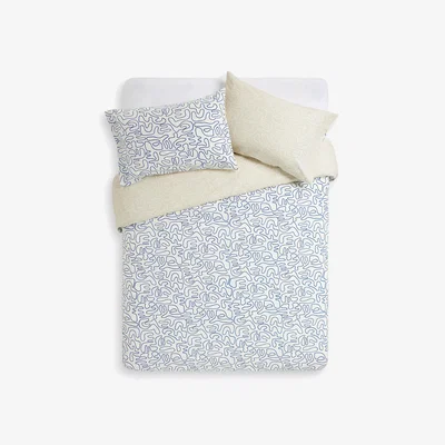John Lewis John Lewis ANYDAY Scribble Reversible Pure Cotton Duvet Cover Set