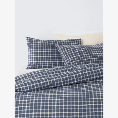 John Lewis John Lewis Skye Brushed Check Duvet Cover Set