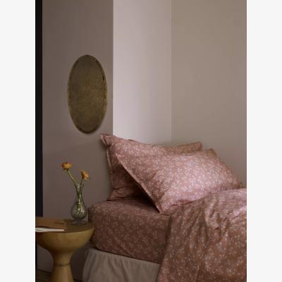 John Lewis Piglet in Bed Floral Cotton Duvet Cover, Chestnut