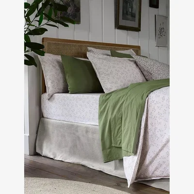 John Lewis Piglet in Bed Spring Sprig Cotton Duvet Cover, White/Multi