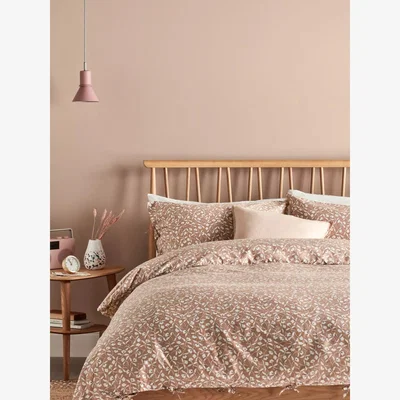 John Lewis John Lewis Scallop Floral Organic Cotton Duvet Cover Set