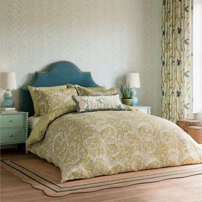 John Lewis Sanderson x National Trust Tilia Lime Duvet Cover Set