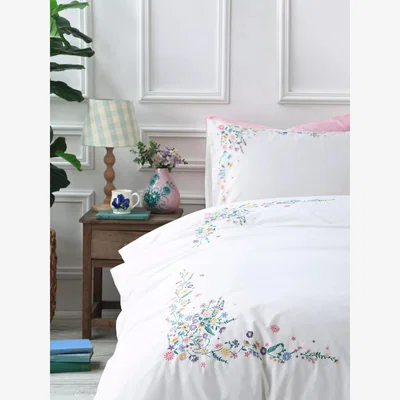 John Lewis bluebellgray Nette Embroidered Duvet Cover Set