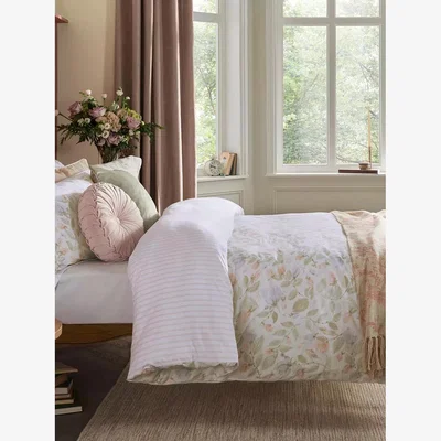 John Lewis Laura Ashley Orisia Peony Cotton Duvet Cover Set