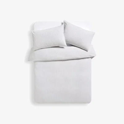 John Lewis John Lewis Ivan Woven Stripe Reversible Duvet Cover Set