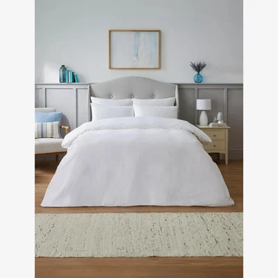 John Lewis Silentnight Restore Naturally Breathable Duvet Cover & Pillowcase Set, White