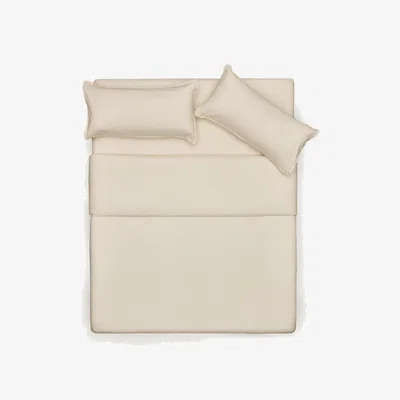 Kave Home Ciurana 100% ruffled cotton duvet cover with natural lace, for 180/200 cm beds