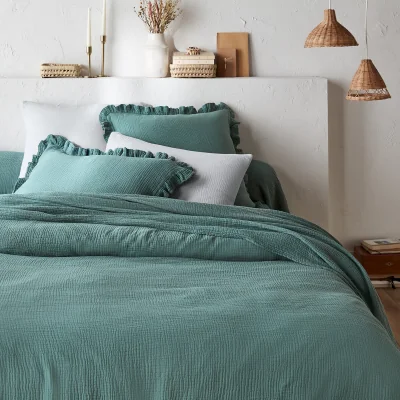 La Redoute Kumla Plain 100% Cotton Muslin Duvet Cover