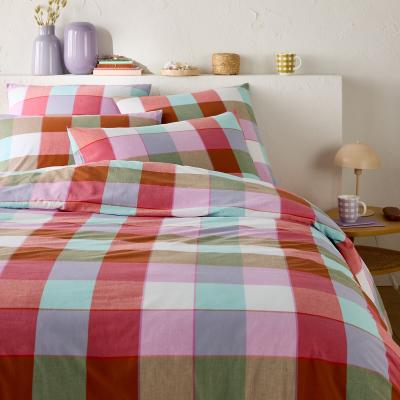 La Redoute Alastar Checked 100% Washed Cotton Duvet Cover
