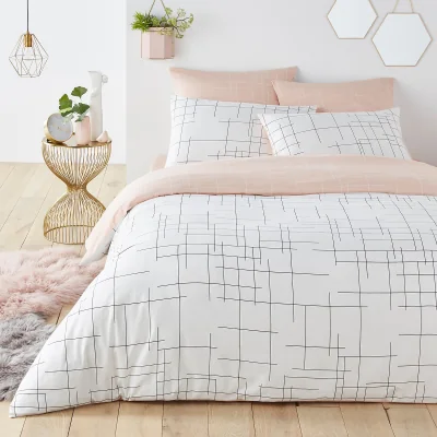 La Redoute Charline Graphic Reversible Cotton Duvet Cover
