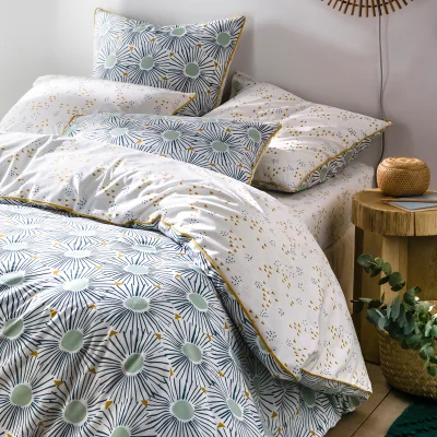 La Redoute Oja Art Deco Floral 100% Cotton Duvet Cover