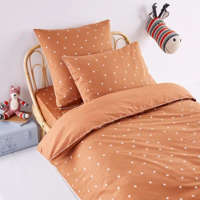 La Redoute Stella Star 100% Cotton Percale 400 Thread Count Duvet Cover