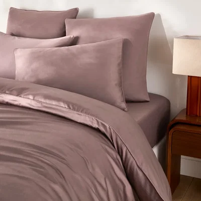 La Redoute Opale Cotton Satin 350 Thread Count Duvet Cover