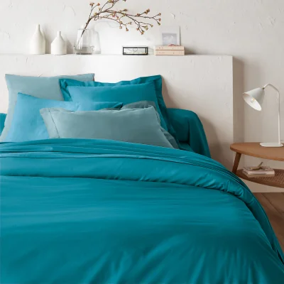 La Redoute Scénario Plain 100% Cotton Zipped Duvet Cover