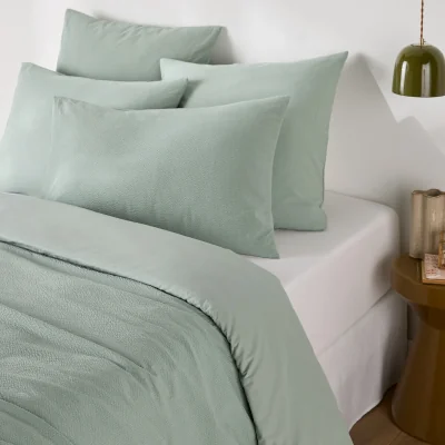 La Redoute Seersucker Washed Cotton Duvet Cover