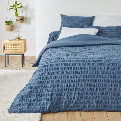 La Redoute Seersucker 100% Cotton Duvet Cover
