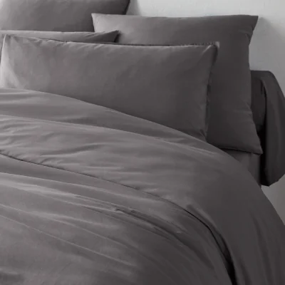La Redoute Scenario Plain Organic Cotton Percale Duvet Cover
