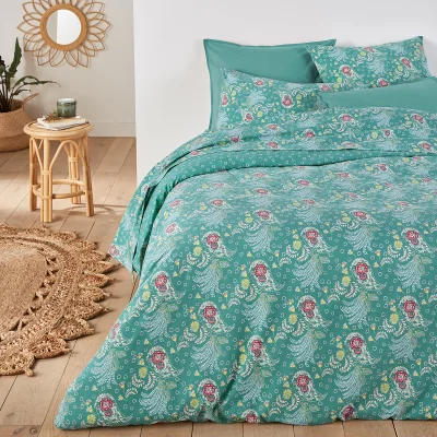 La Redoute Ispahan Palmette 100% Washed Cotton Duvet Cover