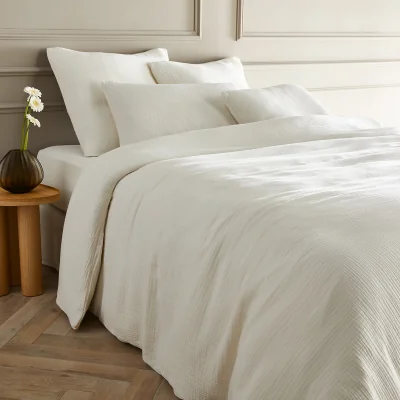 La Redoute Yafa 100% Organic Cotton Muslin 200 Thread Count Duvet Cover
