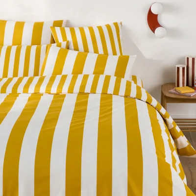 La Redoute Hendaye Yellow Cotton Duvet Cover