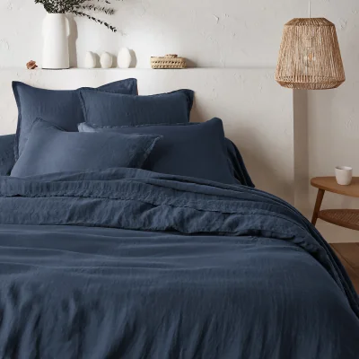 La Redoute Linot Plain 100% Washed Linen Duvet Cover