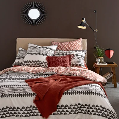 La Redoute Tiebele Geometric 100% Cotton Duvet Cover