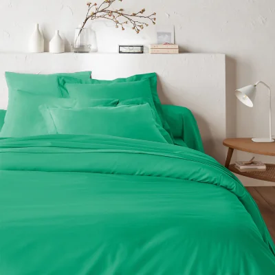 La Redoute Scénario Plain 100% Cotton Zipped Duvet Cover