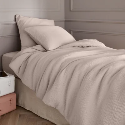 La Redoute Yafa Organic Cotton Muslin 200 Thread Count Duvet Cover