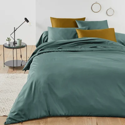 La Redoute Plain 100% Cotton Satin 300 Thread Count Duvet Cover