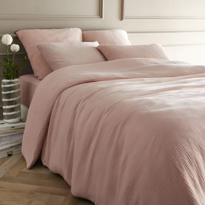 La Redoute Yafa 100% Organic Cotton Muslin 200 Thread Count Duvet Cover