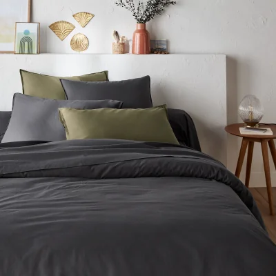 La Redoute Scenario Plain 100% Washed Cotton Duvet Cover