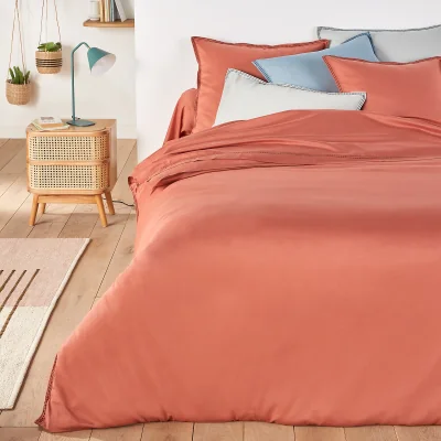 La Redoute Anya Embroidered 100% Cotton Voile 180 Thread Count Duvet Cover