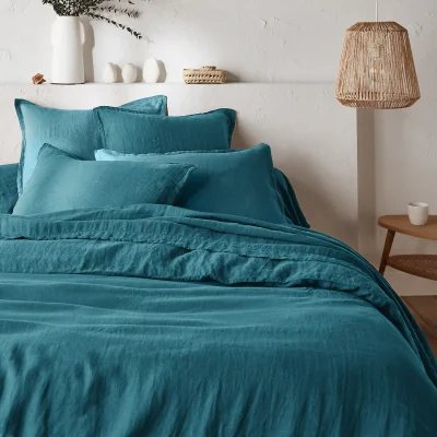 La Redoute Linot Plain 100% Washed Linen Duvet Cover