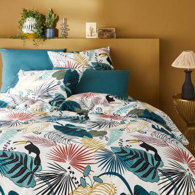 La Redoute Macara Jungle 100% Cotton Percale 200 Thread Count Duvet Cover