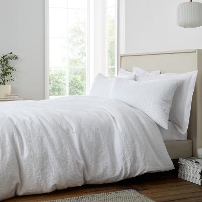 La Redoute Fleur Matelassé Jacquard 200 Thread Count Cotton Duvet Cover Set