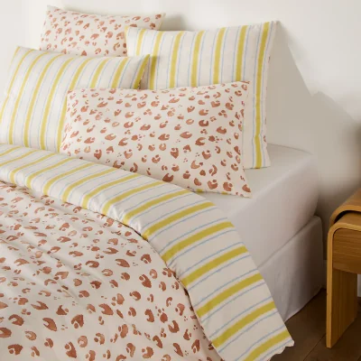 La Redoute Javad Cotton Duvet Cover with Leopard Print