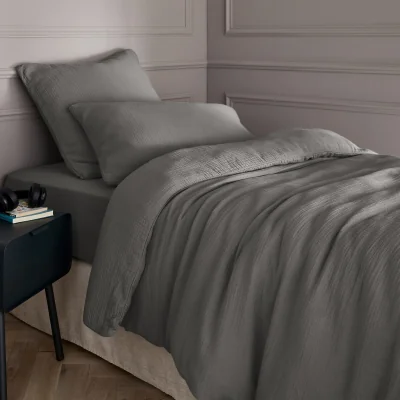 La Redoute Yafa Organic Cotton Muslin 200 Thread Count Duvet Cover