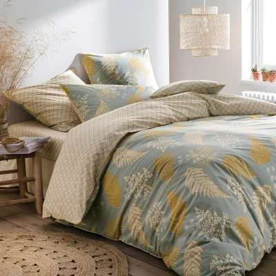 La Redoute Fougère Floral Cotton Percale 200 Thread Count Duvet Cover